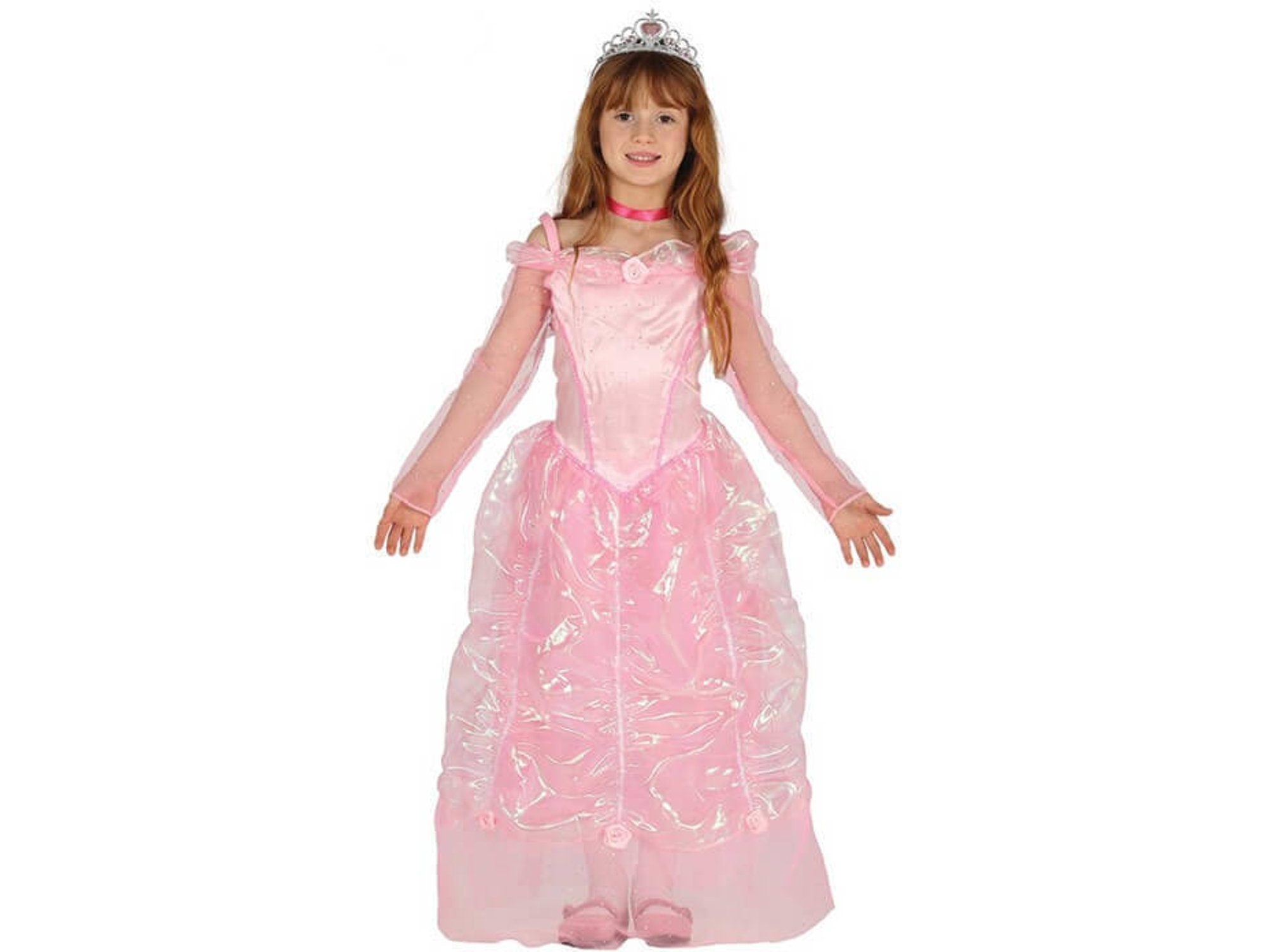 Disfraz de Niña DISFRAZZES Princesa De Cuento Rosa (Talla: 7 a 9 años)