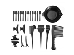 23 Piezas/set Herramientas De Coloración De Cabello: Taza Mezcladora, Peines, Cepillos, Pinzas Y Espátulas