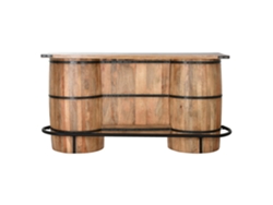 Mueble Bar Mango Metal Barril 180x60x100cm