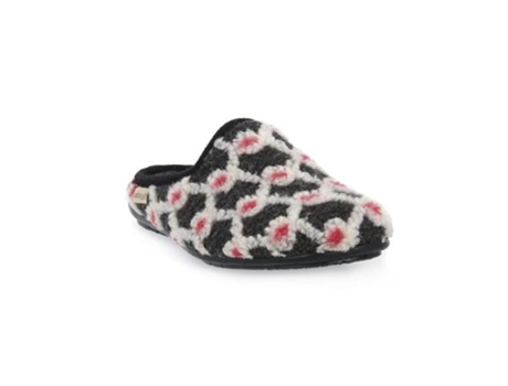 Chanclas de Mujer GRÜNLAND Antracite Tecido Negro (40)