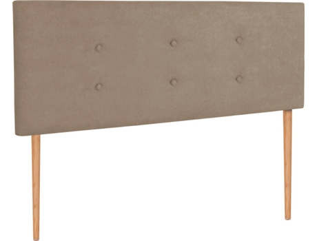 Cabecero DHOME con Patas (Marrón - Tela - 145 x 5 x 105 cm)