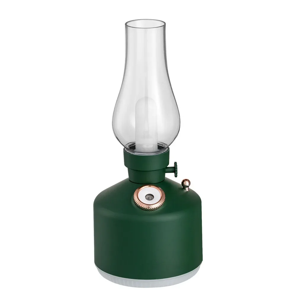 Humidificador inalámbrico con difusor de aroma, dispensador de aceites esenciales recargable y luz de 7 colores. Mdug (verde)
