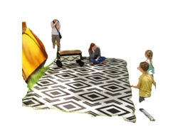 Tapete para exteriores, material impermeable, diseño reversible, fácil de limpiar, OEM