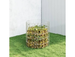 Compostador de jardín de acero galvanizado de Ø50 x 50 cm, DKD HOME DECOR