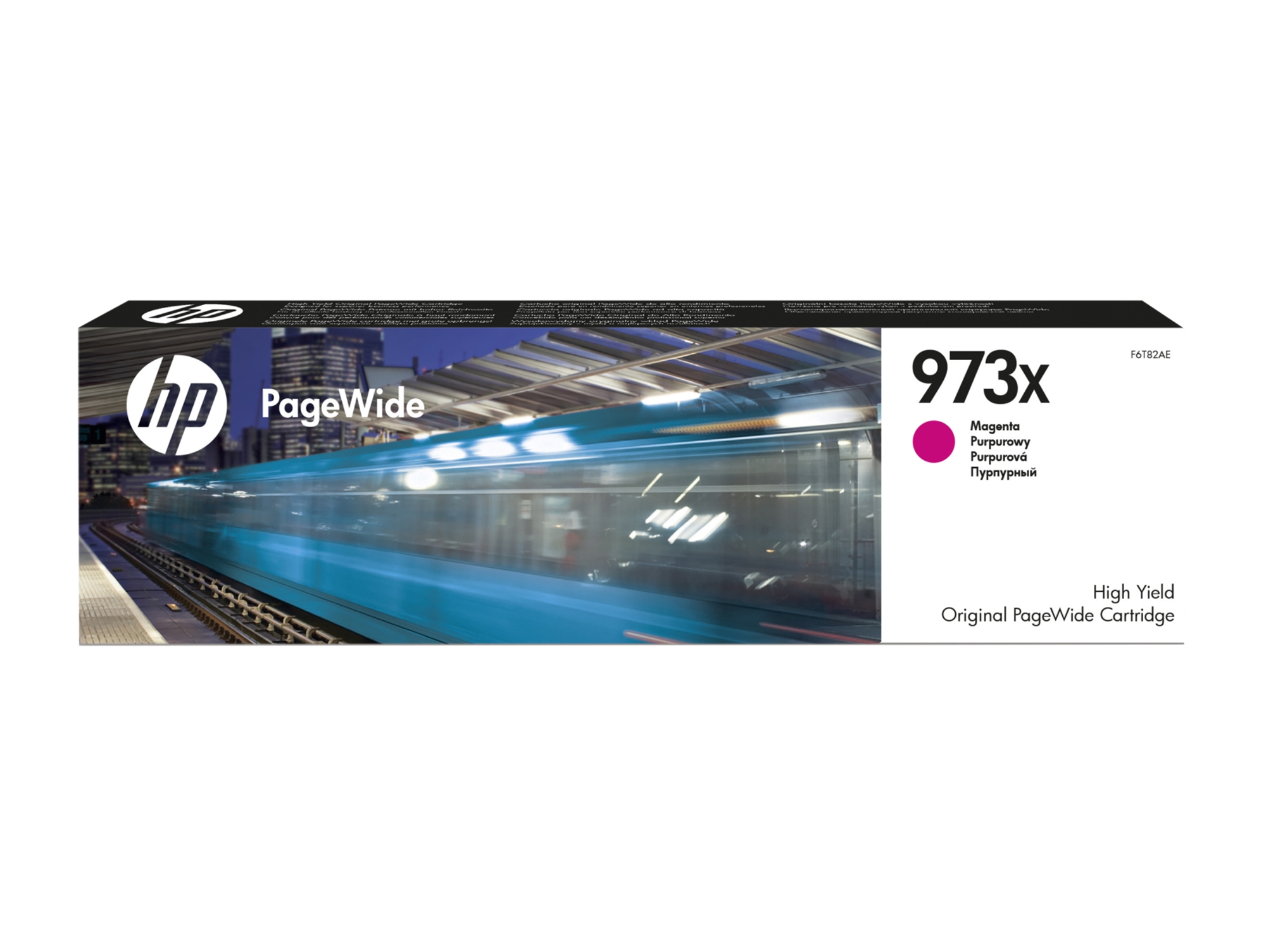 Cartucho original PageWide HP 973X Magenta de alto rendimiento