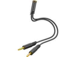 Divisor De Auriculares En Forma De Y De Fidelity Para Una Comunicación Estable Durante Juegos Y Reuniones.