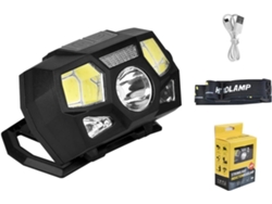 Juego De 2 Faros Led Cob Impermeables, Recargables Por Usb, Con Luz Roja Integrada, Ideales Para Acampar.