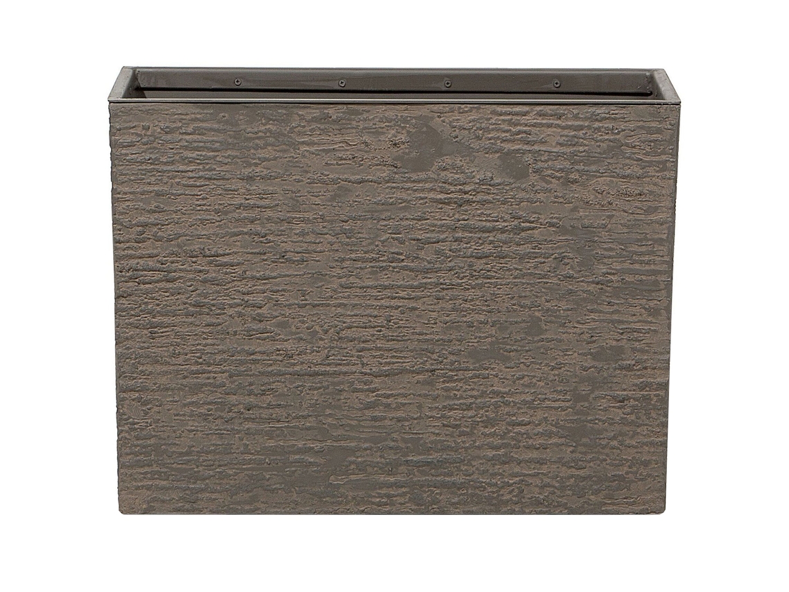 Maceta pequeña BELIANI Edessa de Mezcla de piedra Marrón 60x25x45