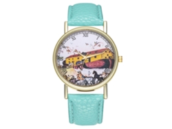 Reloj De Pulsera Analógico De Cuarzo Unisex Zhoulianfa Fashion Con Esfera Redonda