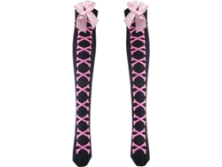 Calcetines Góticos Hasta La Rodilla Con Calavera Para Halloween Con Huesos Esqueléticos, Hasta La Cintura, Para Cosplay