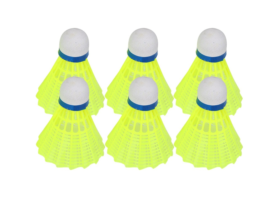 Juego De 6 Pelotas De Bádminton De Nailon Con Cabeza De Corcho Para Entrenamiento Y Competición En Interiores Y Exteriores.