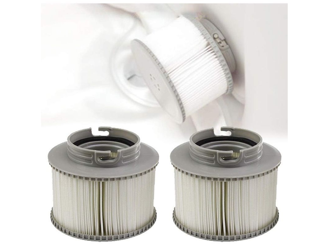 2 Cartuchos De Filtro De Repuesto Para Spa, Piscina Y Bañera, Diseño Plegable (11*8,5 Cm)