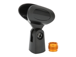 Clip Para Micrófono Jd-04 Con Adaptador De Tornillo Macho De 5/8" A Hembra De 3/8" Para Micrófonos De Mano.