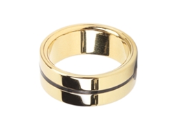 Anillo inteligente dorado con rastreador de actividad física y batería de larga duración de 18,2 mm