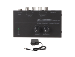 Preamplificador De Fonógrafo De Ruido Ultrabajo Con Control De Volumen Independiente Para Tocadiscos Lp, Enchufe Estadounidense De 100-240 V.