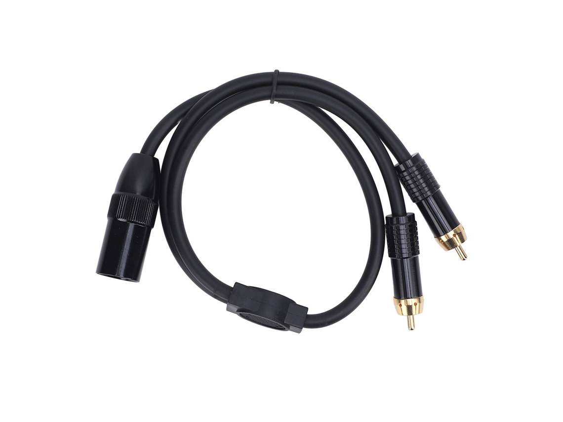 Cable Divisor En Y Xlr Macho Estéreo De Pvc De 0,5 M Para Consola De Mezcla De Micrófonos