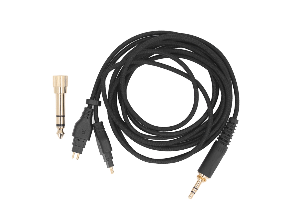 Cabo De Substituição Para Fones Hd580 Hd600 Hd650 Hd660s Hd6xx Com Adaptador 6.35mm 2m
