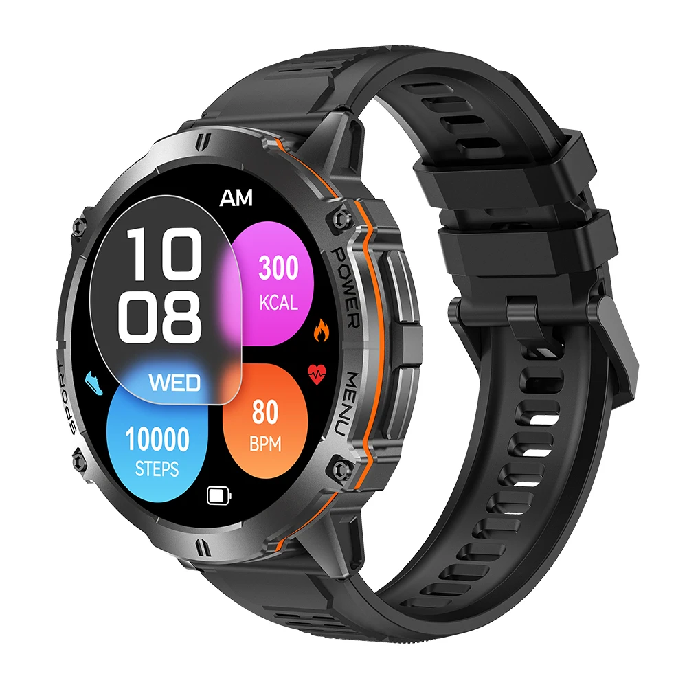 Reloj Inteligente (negro), Control De Voz Ia, Pantalla Amoled De 1,73 Pulgadas