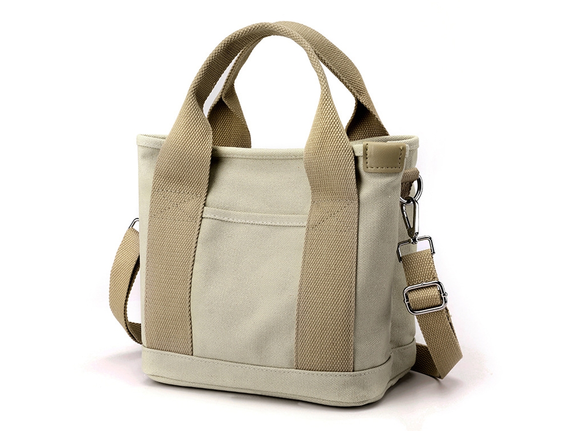 Bolso pequeño de lona, bandolera con correa ajustable, minibolso informal con múltiples bolsillos, estilo cartera Truyuety