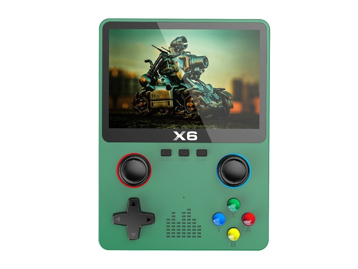 Consola Retro Consola De Juegos Portátil X6 Retro Verde Gusshious