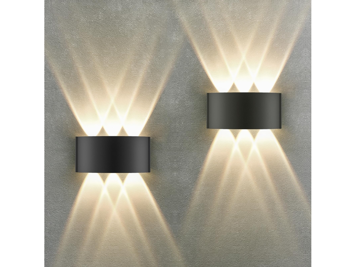 Luz Pared Ip65 3000k Estilo Moderno, Válida Para Dormitorio, Salón, Escalera Y Pasillo
