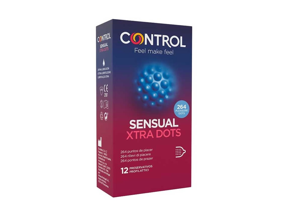 Preservativos CONTROL Xtra Dots (12 un)