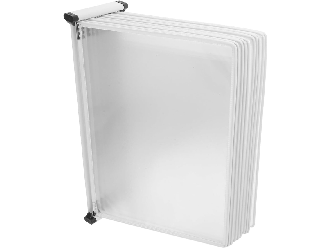 Organizador De Oficina De Metal Blanco Para Montaje En Pared, Archivador Pared De 10 Paneles