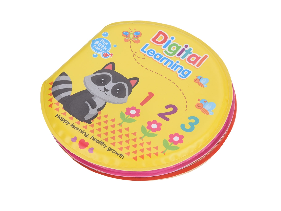 Ats-libro De Baño Impermeable Para Bebés Niños Aprendizaje Temprano Libros De Tela Infantiles Juguetes Divertidos (dígitos)