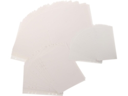 Recambio para carpeta de 6 agujeros, papel blanco A5/A6/A4, hojas desprendibles para agendas, cuadernos y planificadores Gokoco