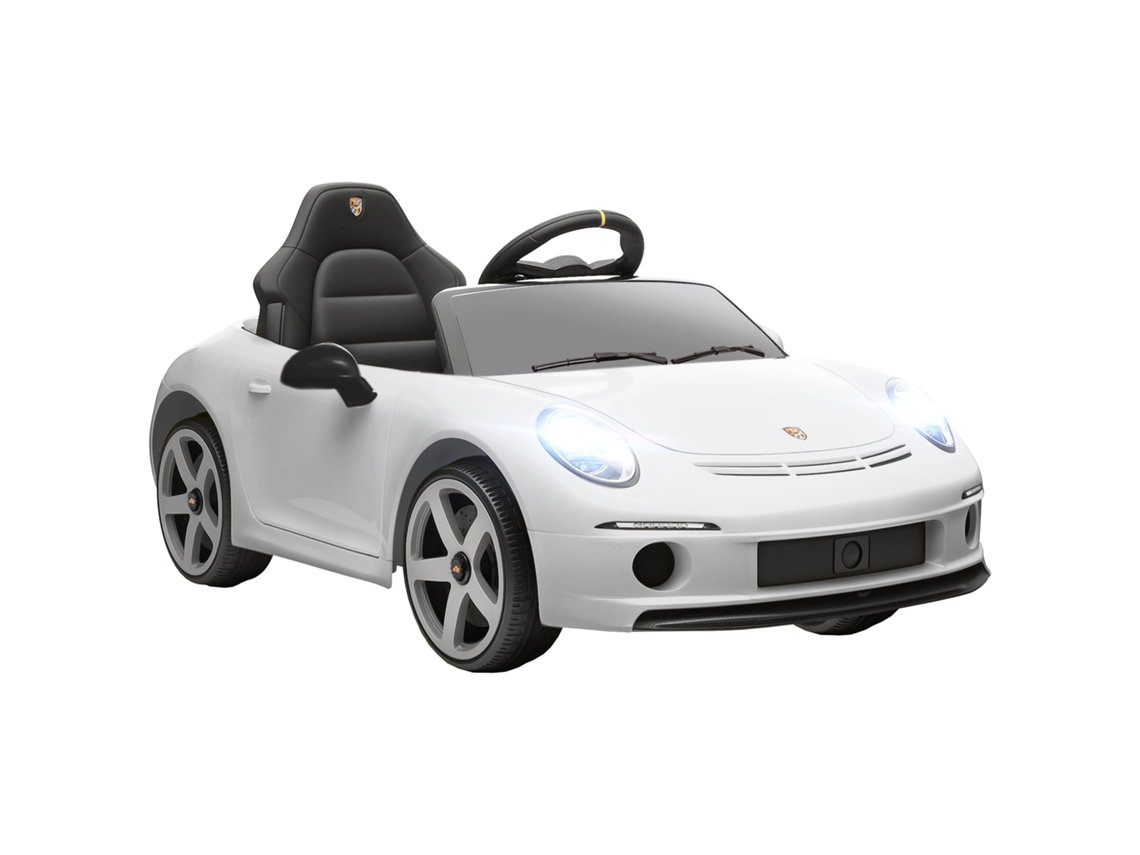 Coche Eléctrico Infantil Deportivo Ruf Gt 3-5 Años Mando Música Blanco