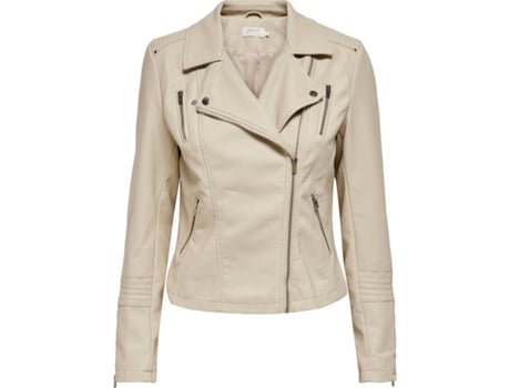 Chaqueta ONLY Piel Mujer (38 - Beis)