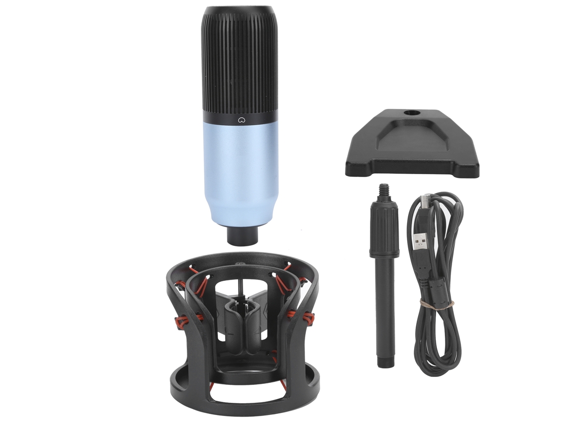 Micrófono De Condensador Usb Cardioide Para Estudio Y Grabación Con Kit Para Karaoke Y Transmisión En Vivo.