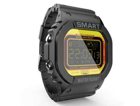 Smartwatch Bluetooth Mk22 con pantalla luminosa para deportes al aire libre negro