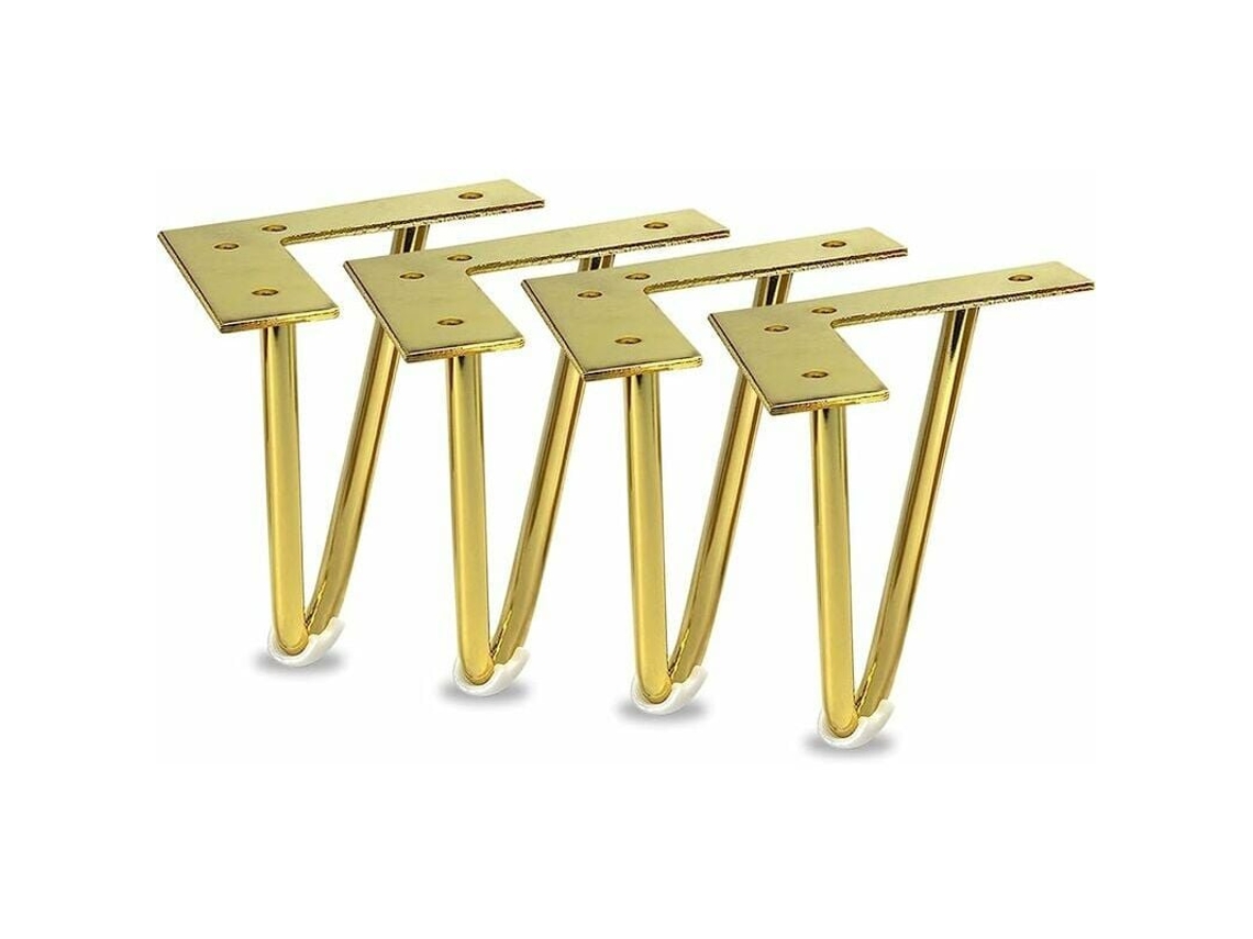 VVJIJILLY Eleve Seu Espaço Com Pernas De Grampo De Aço Sólido, Suportes De Placa Superior Triangulares Para Compatibilidade Universal Com Móveis, Pernas De Móve