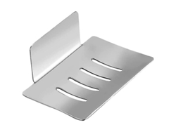 Plato De Jabón De Pared Sin Taladrar, Acero Inoxidable Con Drenaje, Multifuncional Para Baño Y Cocina