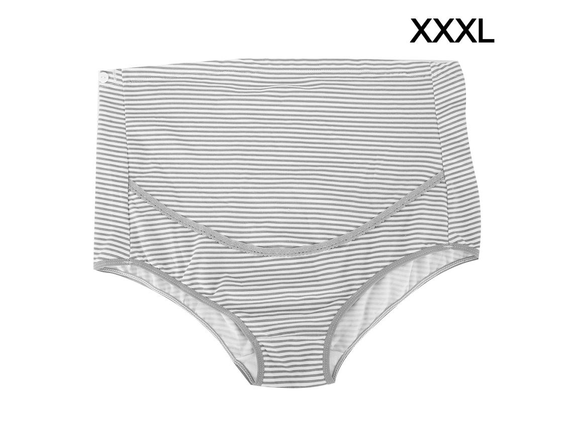 Ats-ropa Interior Maternidad Cintura Alta Algodón Levanta Panza Para Mujeres Embarazadas Gris Xxxl