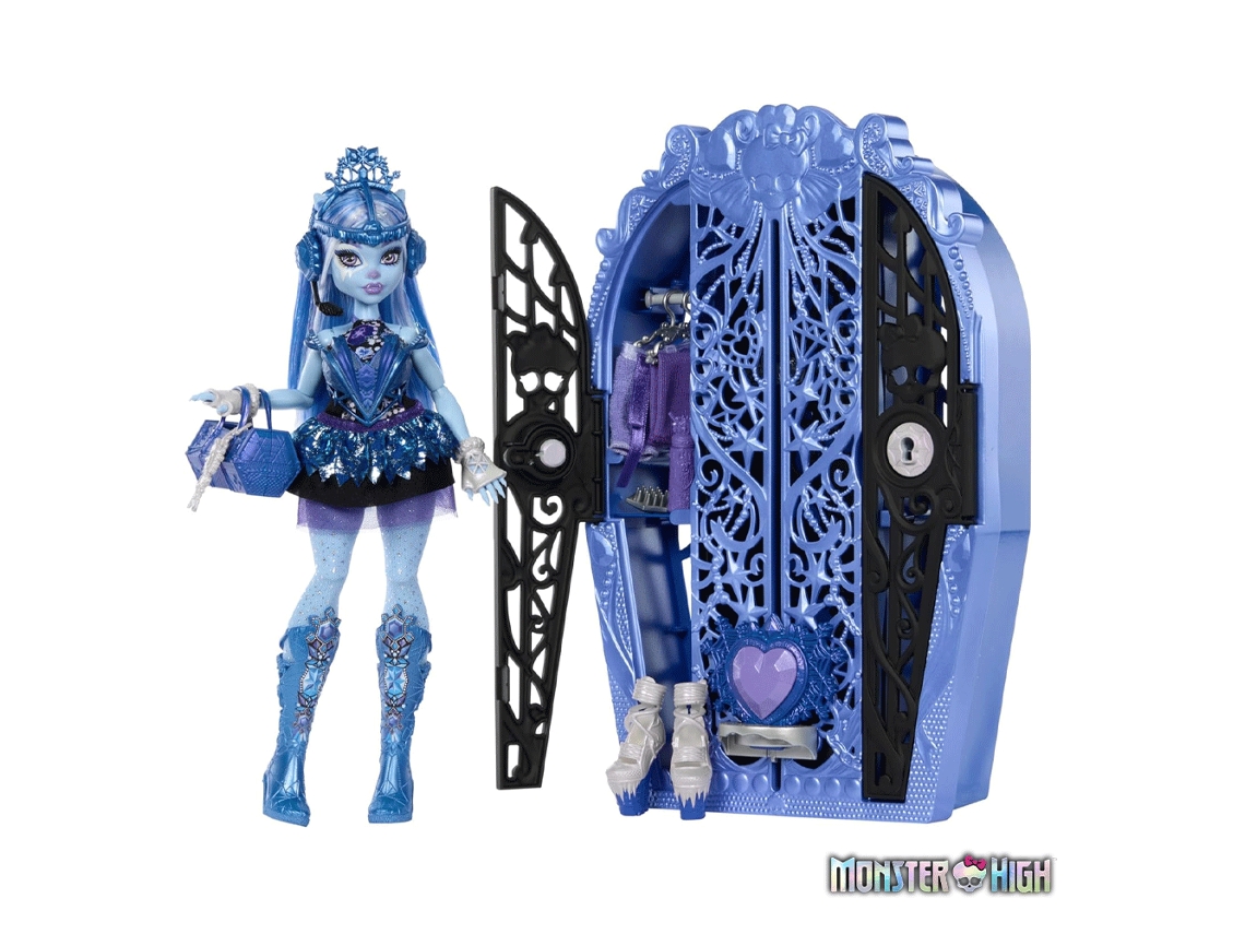 MONSTER HIGH Skulltime Secrets 4 Muñeca Abbey Bominable Con Armario