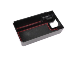 Organizador/caja de almacenamiento para reposabrazos de control central de coche Hengjian (rojo)