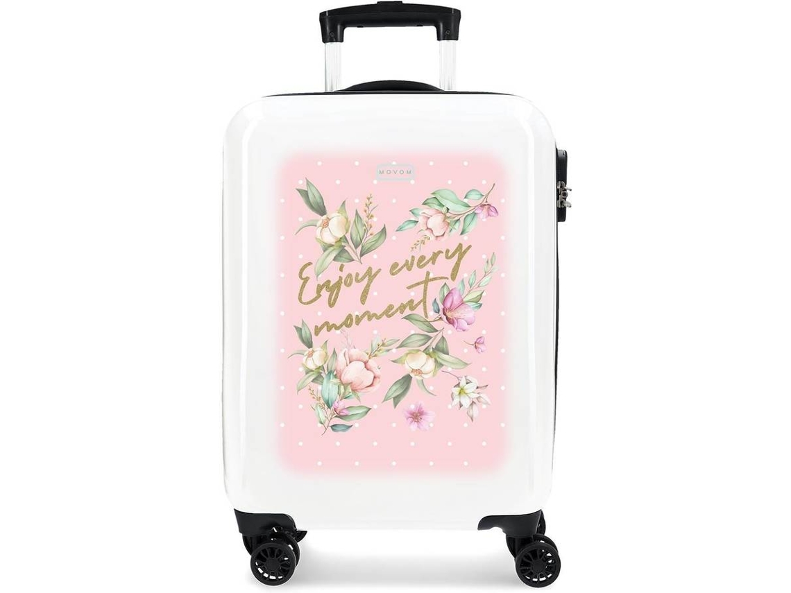 Maleta De Cabina Movom Enjoy Every Moment Blanco (55x38x20cm - 34l)