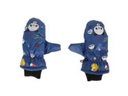 Guantes De Nieve Para Niños Impermeables Aislantes Antiviento Suaves Patrones Bonitos Azules Para Niños Pequeños