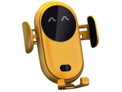 Cargador Carro Sem Design Robô Personalizado Smart Wireless Auto Sensing Car Phone YIZHOOD Amarillo