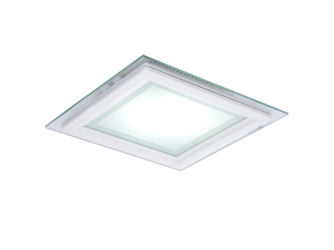 Foco Downlight LED 12W  900Lm 4200ºK Cuadrado Cristal 40.000H [GR-MB02-12W-W] GREENICE