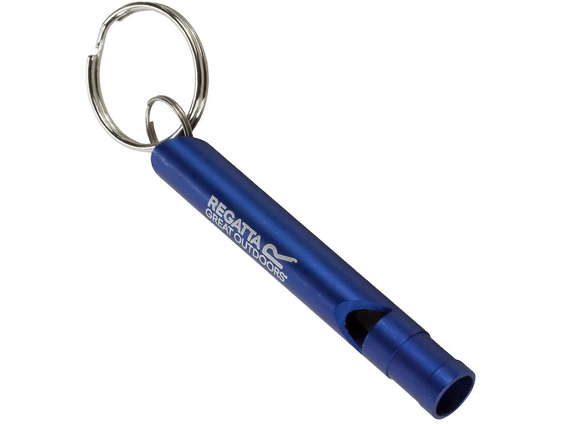 Silbato de supervivencia de emergencia de aluminio con llavero Regatta Ushion