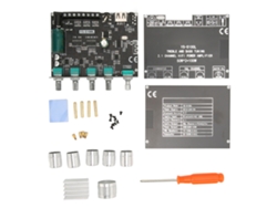 Placa Amplificadora Bluetooth 2.1 Canais 50w 50w 100w Subwoofer Sem Fio Com Controle Grave E Agudo 12-24v