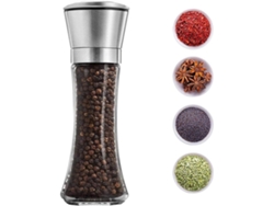 Tarro de especias Natures Oven-Dried, diseño elegante, apto para usar en la cocina y la mesa, tapa de acero inoxidable que mantiene las especias frescas.