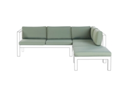 Conjunto de fundas BELIANI Messina de Olefina Verde 56x35x9