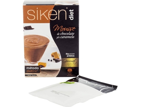 Siken Diet Mousse Gourmet de Chocolate y Caramelo Gourmet SIKEN (7 Carteiras)