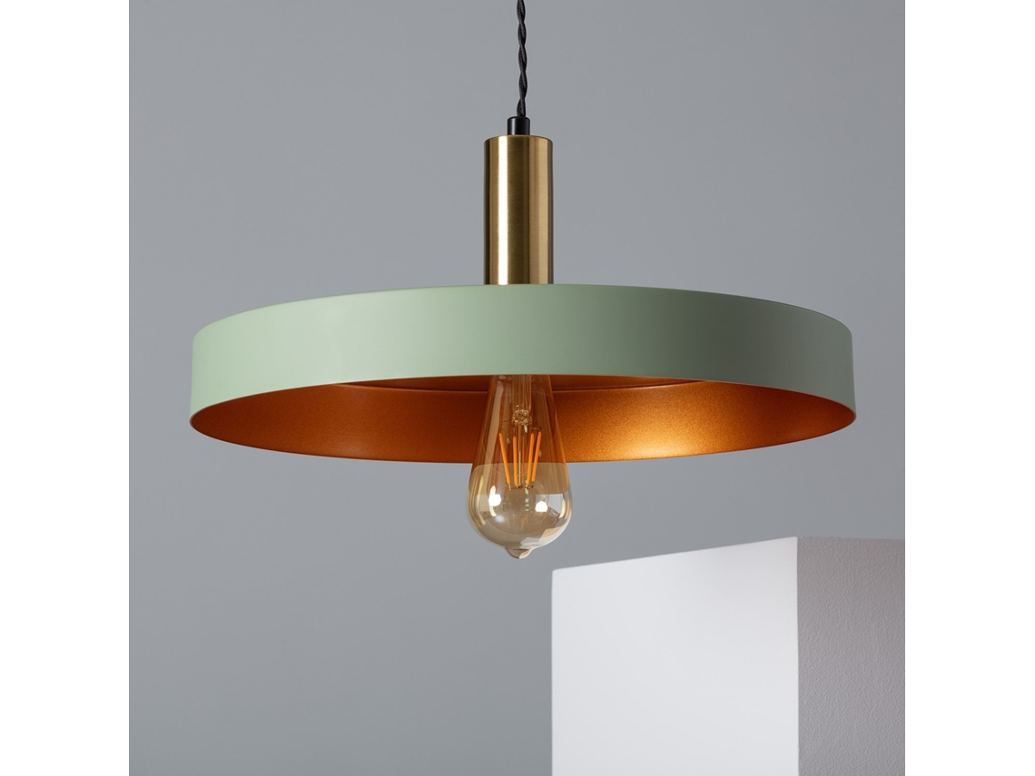 LEDKIA Lámpara Colgante Metal Furiko Verde
