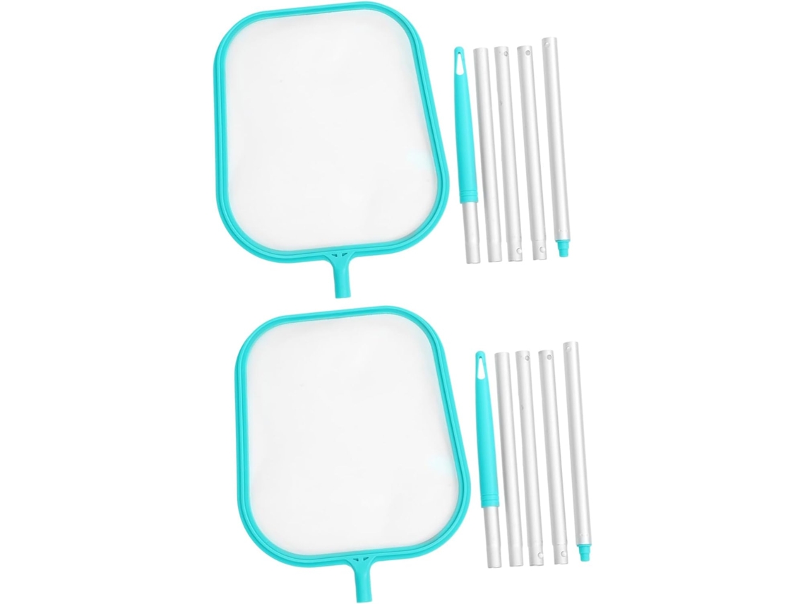 2 Piezas Limpieza Para Con Fina Y Extensible De Secciones Redes Recoger Escombros Spas Estanques