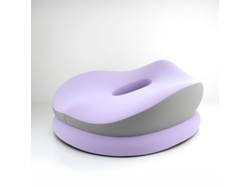 Almofada De Assento Eifson De Espuma Viscoelástica De Dupla Camada Com Centro Oco (roxo/cinza)